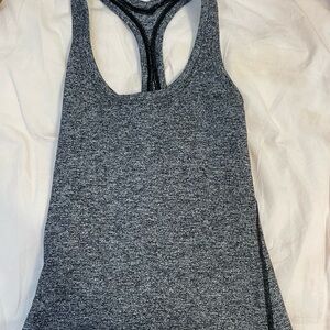 Lululemon Gray and black Racerback Women's tank